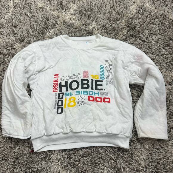 Vintage Hobie Spellout Graphic Allover Print Reversible Sweatshirt S Small - Picture 3 of 12